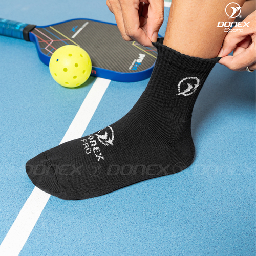 Tất thể thao Donex Gear cổ ngắn S80-01 đen